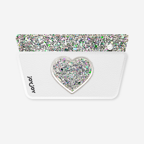 Silver Heart Snap Set